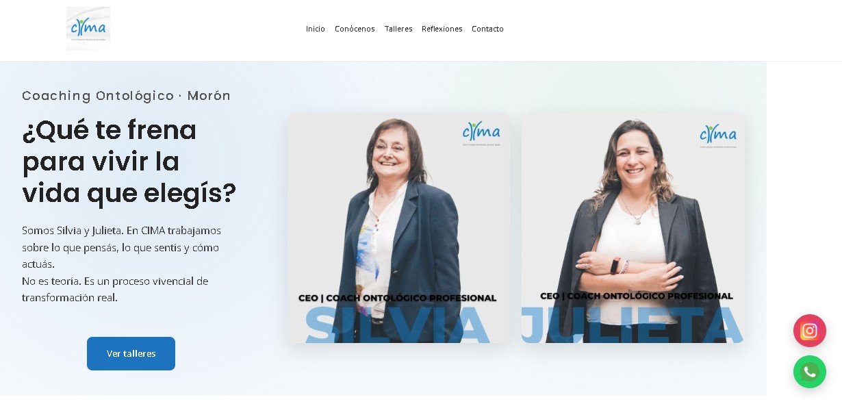 Sitio web CIMA – Presencia Online